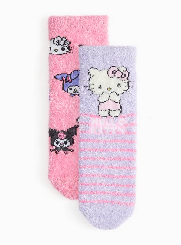 Hello Kitty Cosy Socks 2 Pack 3-5.5 Infant